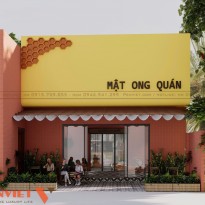 Thiết kế Tiệm Cafe Chị Hương Hà Nam 130m2 ấn tượng  